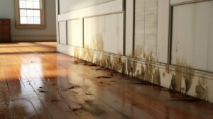 What does water damage look like?