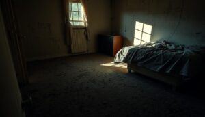 Is it safe to sleep in a room with mold in the carpet?